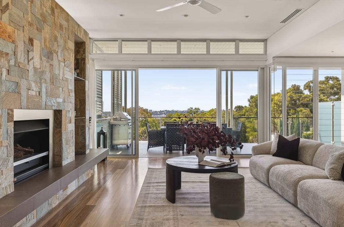 Styled residential living and dining area